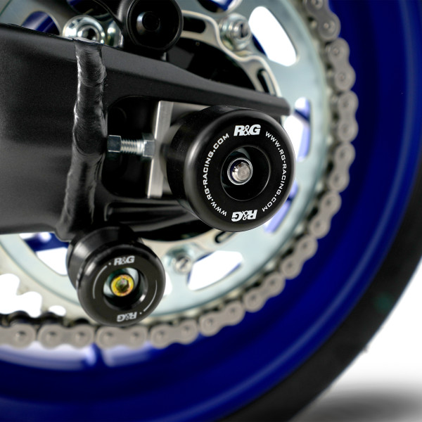 R&G Swingarm Protectors for the Yamaha MT-09 (SP) '21-, Tracer 9 (GT) '21- & XR900 '22-, XSR900 GP '24-
